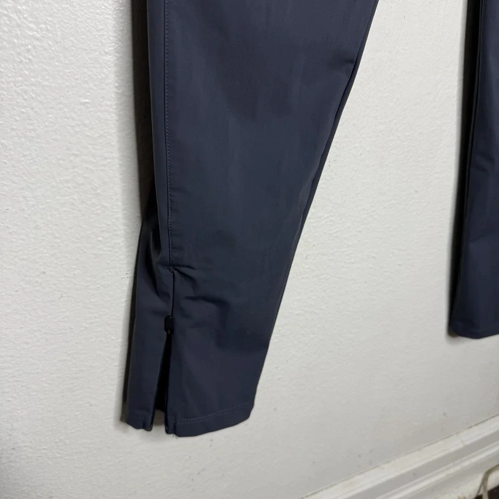 Wolaco Gray Red Drawstring Ankle Zip Athletic Pants Men's Medium